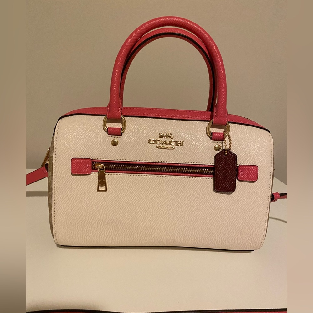 Coach color-block Rowan satchel